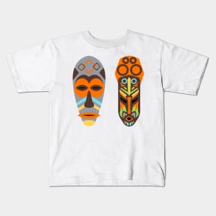 african masks Kids T-Shirt